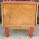 "Corail Bohème" bedside table – vintage relooked, 1940s / 1950s