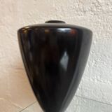 Modernist black ceramic vase from the 1950s.