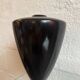 Modernist black ceramic vase from the 1950s.