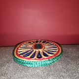 Braided wicker flat underside