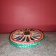 Braided wicker flat underside