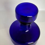 Cobalt blue glass bottle