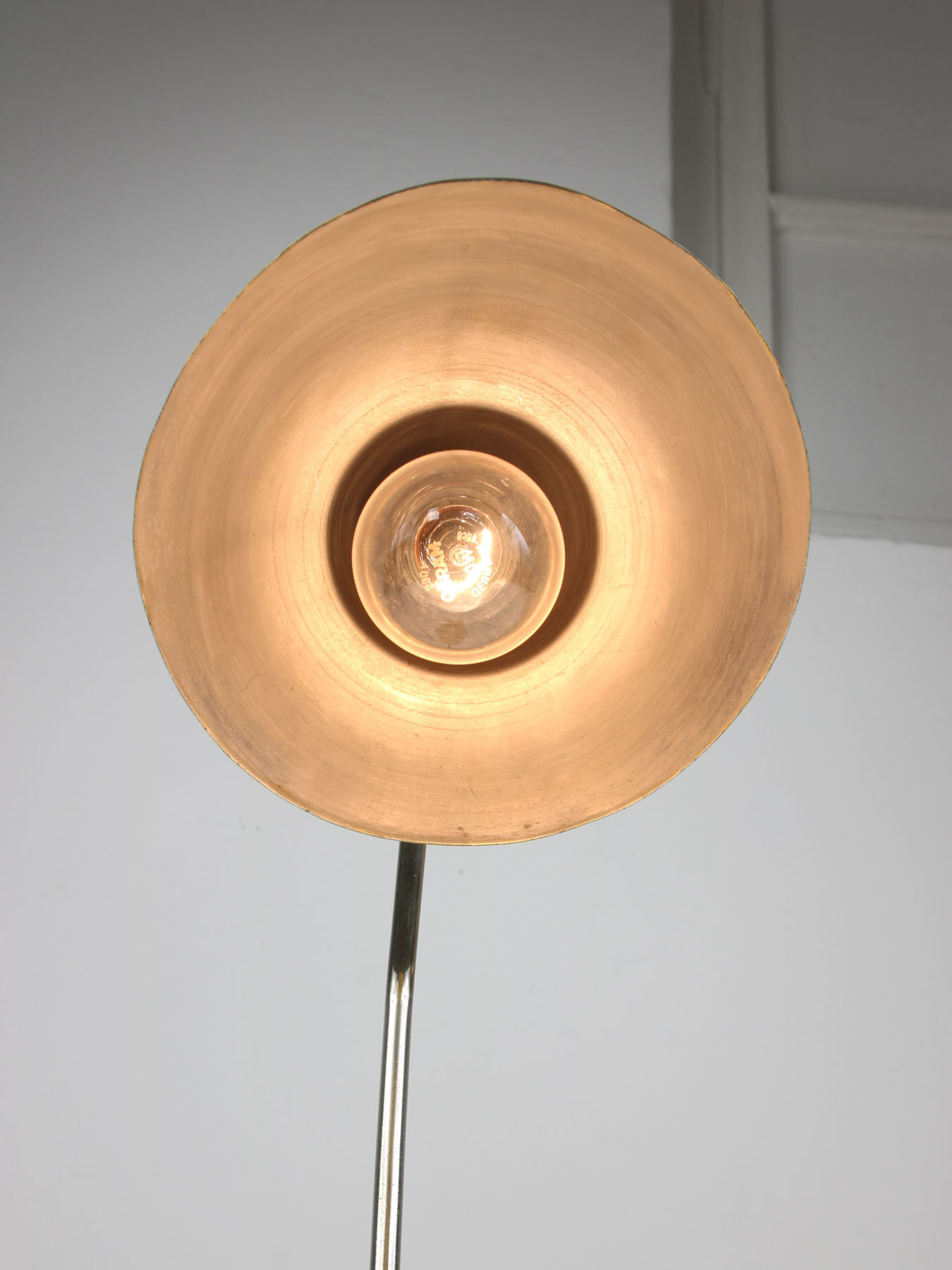 Mid-Century Gold Table Lamp, 1960s
