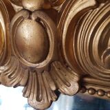 Former mirror gilded with pediment - 153 x 101 - Style Napoleon III