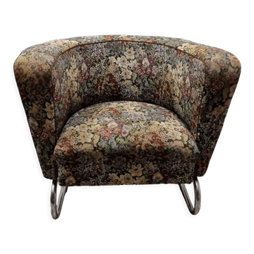Chromed armchair by Jindrich Halabala
