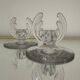 Art Deco crystal candle holder