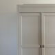 Large Parisian wardrobe in renovated oak wood.