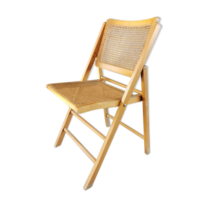 Chaise pliante vintage en bois