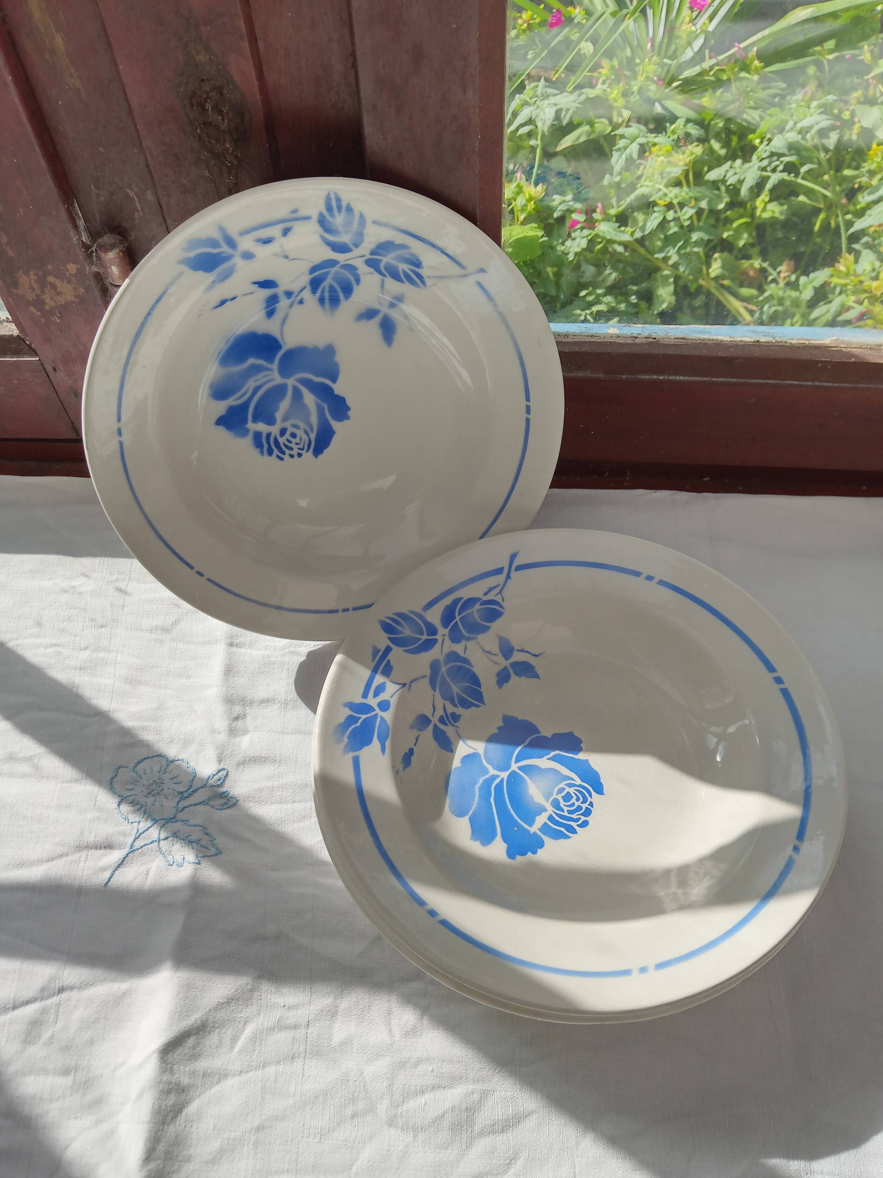 4 deep plates Rigobert / Moulin des loups