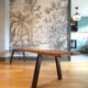 Old teak workshop bench