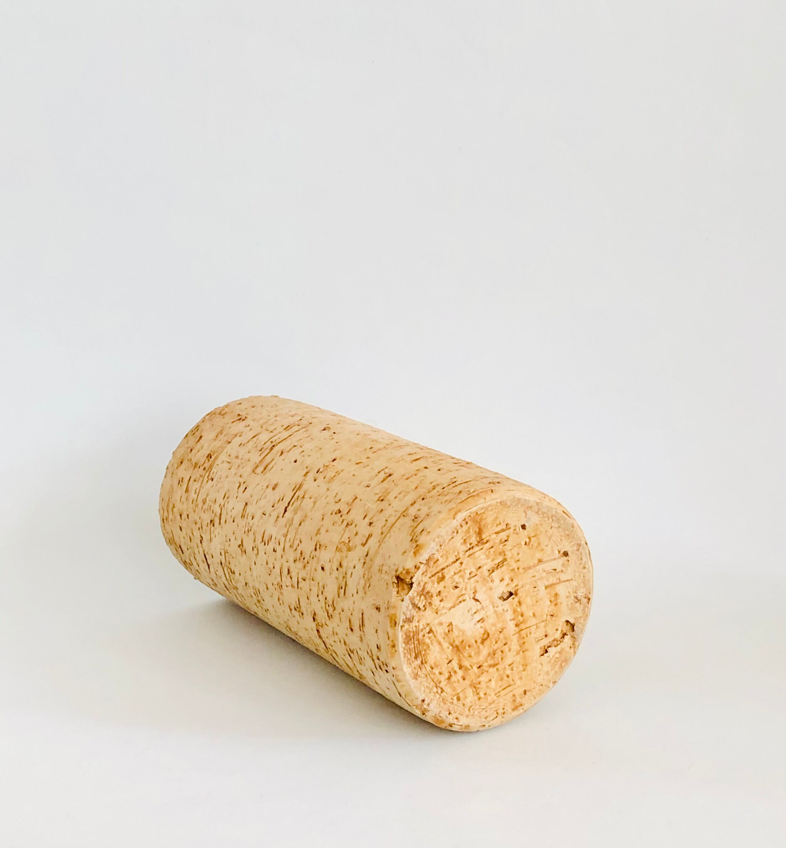 Vintage ceramic vase wood effect
