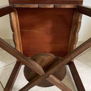 Table d'appoint carré en acajou 1970