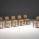 "Bauche" Dining Chairs by Charlotte Perriand for Steph Simon, France, 1950s