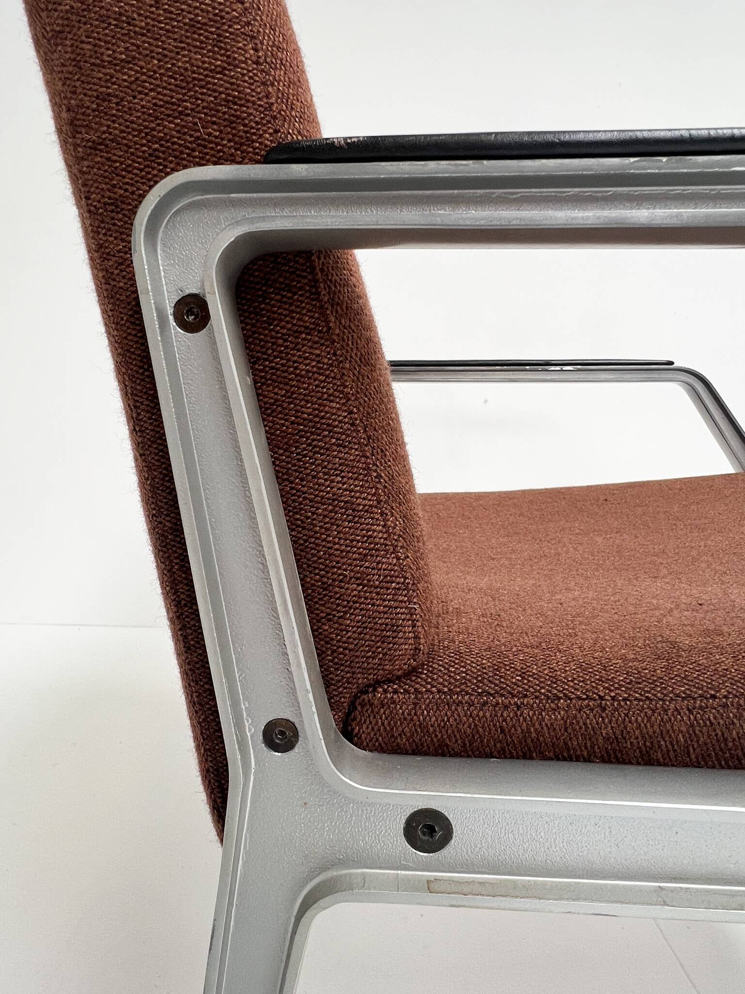 Rare armchair with footstool attributed to Gispen, 1960s