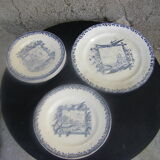 Part of old service in earthenware of Salins