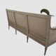 Louis XVI style bench in 20th century patinated beech