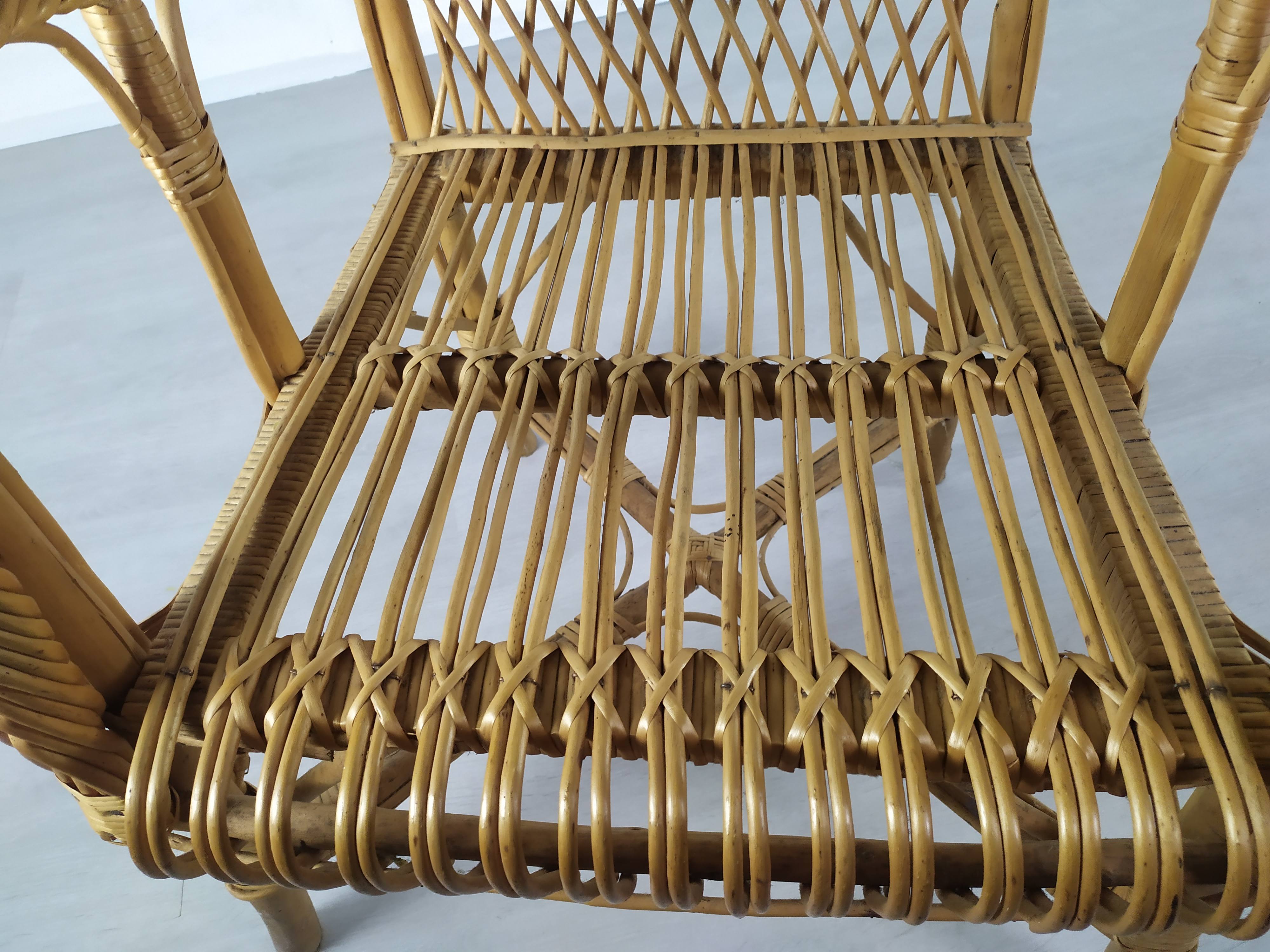 Rattan armchair