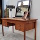 Danish Scandinavian desk in vintage teak 5 drawers, 1950s