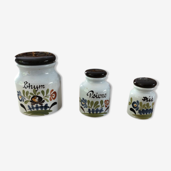Set of 3 spice jars