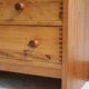 Low pine chest of drawers from the 1970s with 3 drawers.
