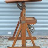 Architect's table has industrial adjustable design H Morin betting