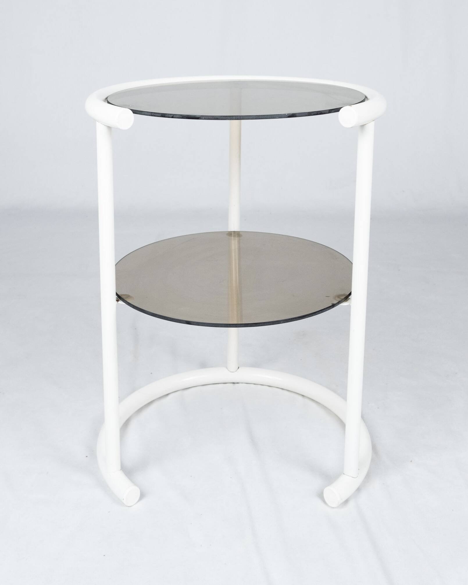 Lacquered side table with two shelves, France, 1970s