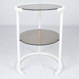 Lacquered side table with two shelves, France, 1970s