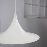 Lampe à Suspension Trompette Blanche par Claus Bonderup & Torsten Thorup, Danemark