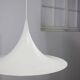 Danish White Trumpet Pendant Lamp by Claus Bonderup & Torsten Thorup