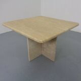Italian Travertine Coffee Table, 1970s
