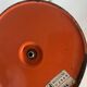 Lampe vintage 1960 Monteuse Delmas bureau orange carotte  - 44 cm