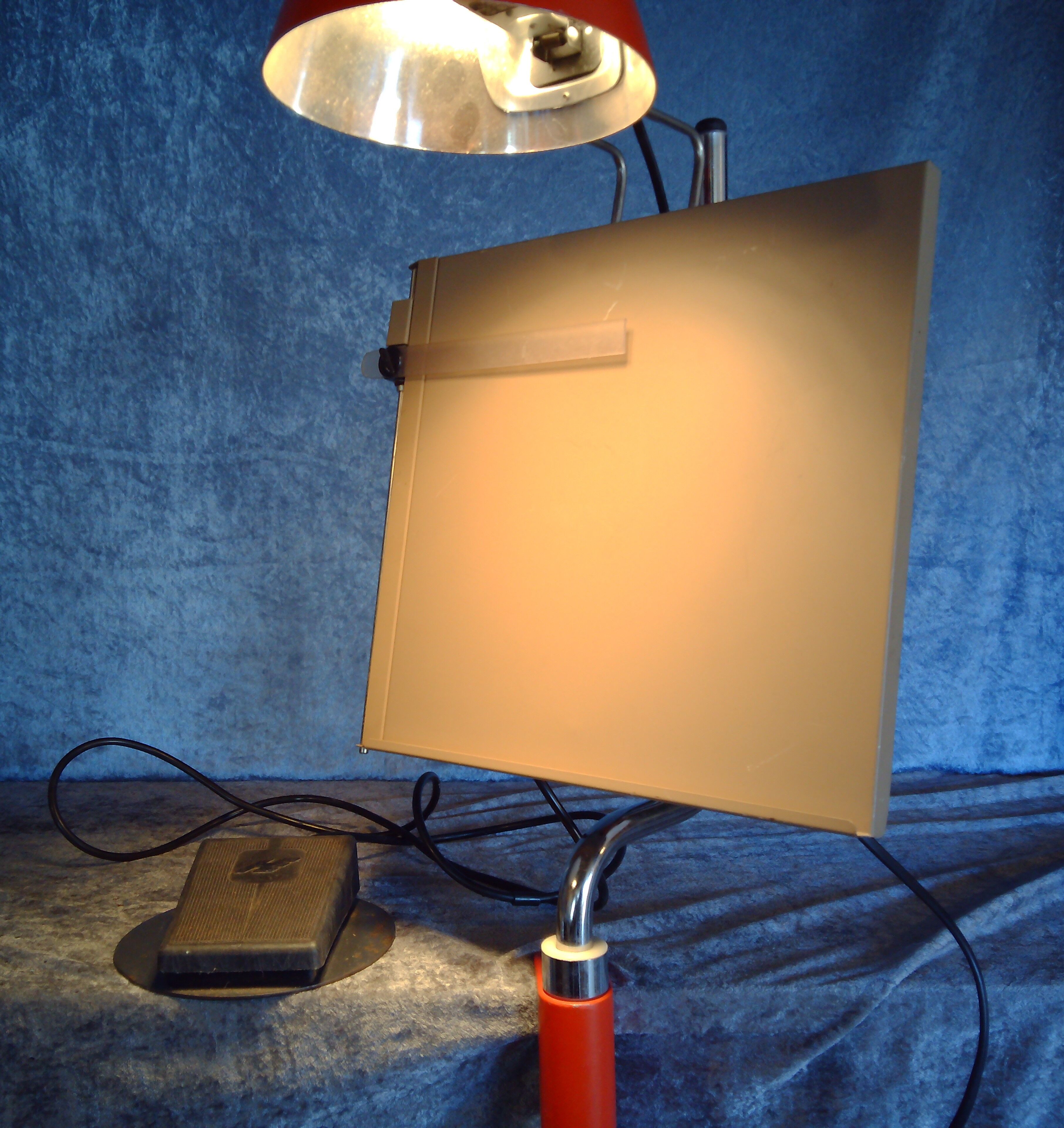 Architect lamp with tablett, Falkenberg Belysning, Sweden. 1960/70's