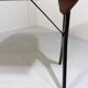 Vintage teak desk with black scissor legs 1960's