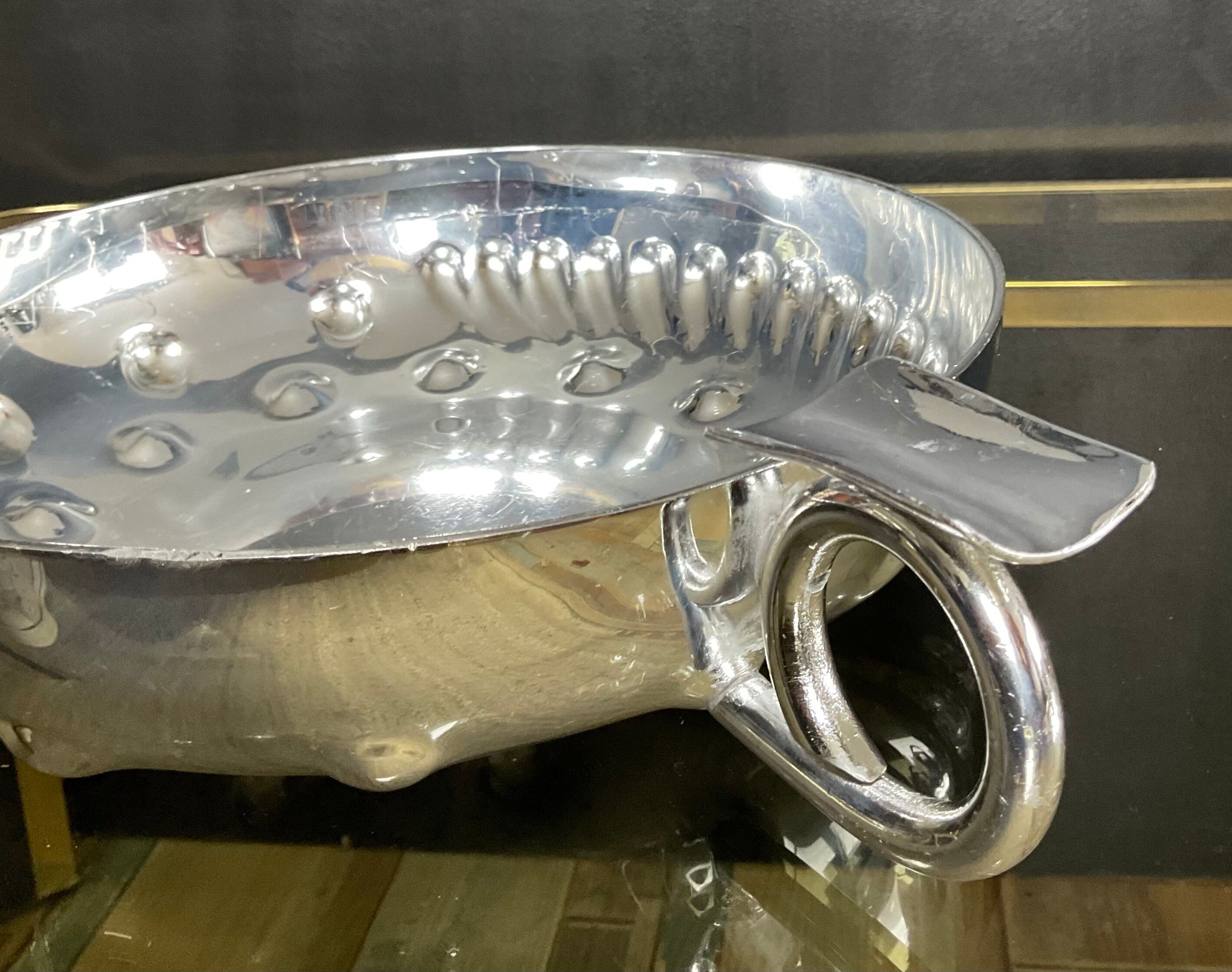 Vintage XXL aluminium ashtray