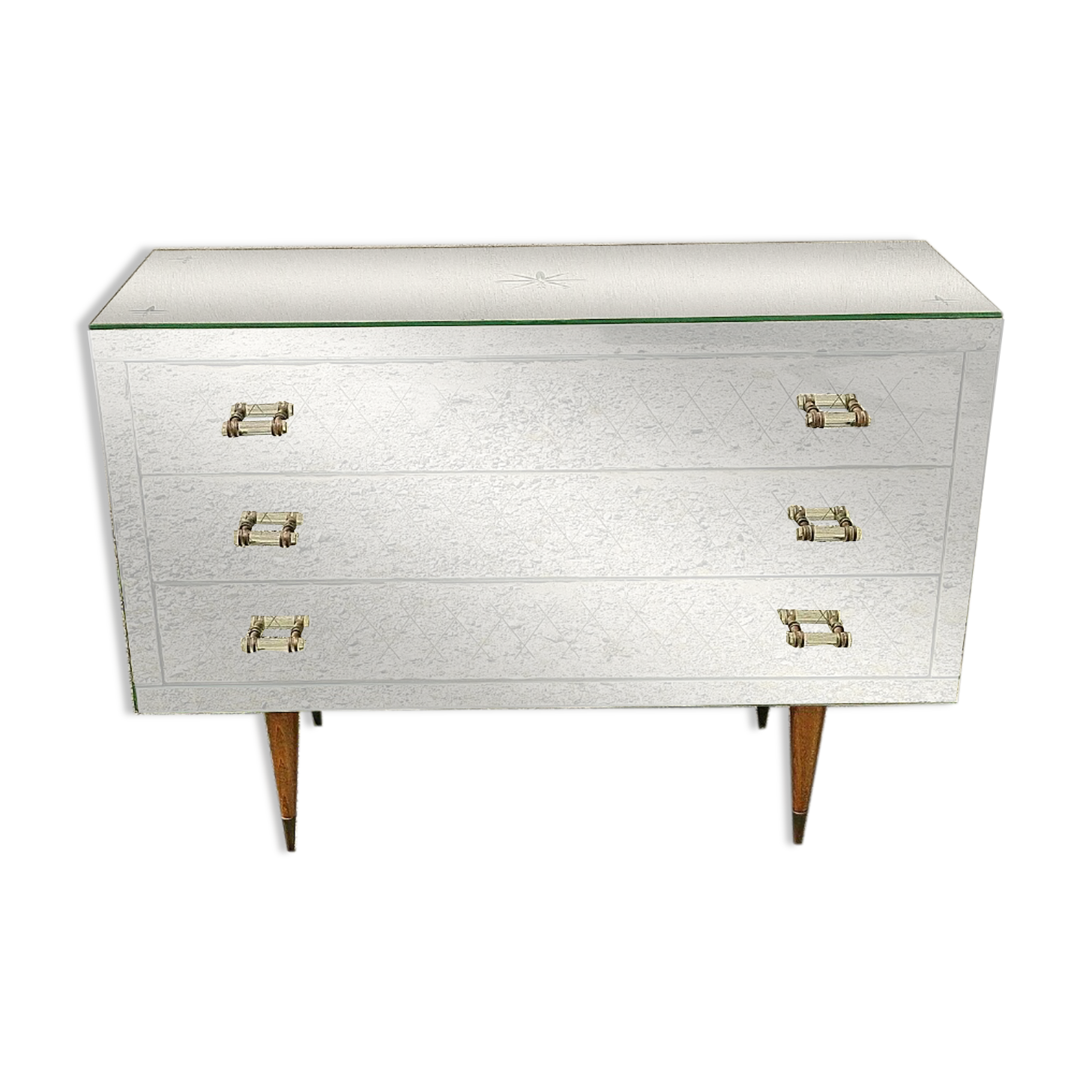 Mirror chest of drawers year 50 vintage art deco