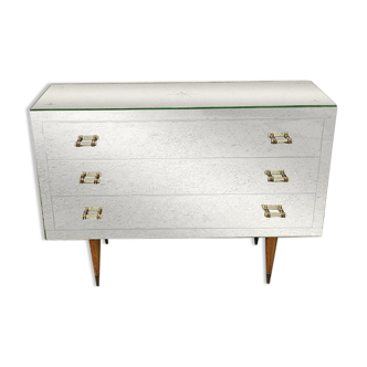 Mirror chest of drawers year 50 vintage art deco