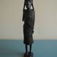 old wooden statuette african art ethnic vintage African wooden statue