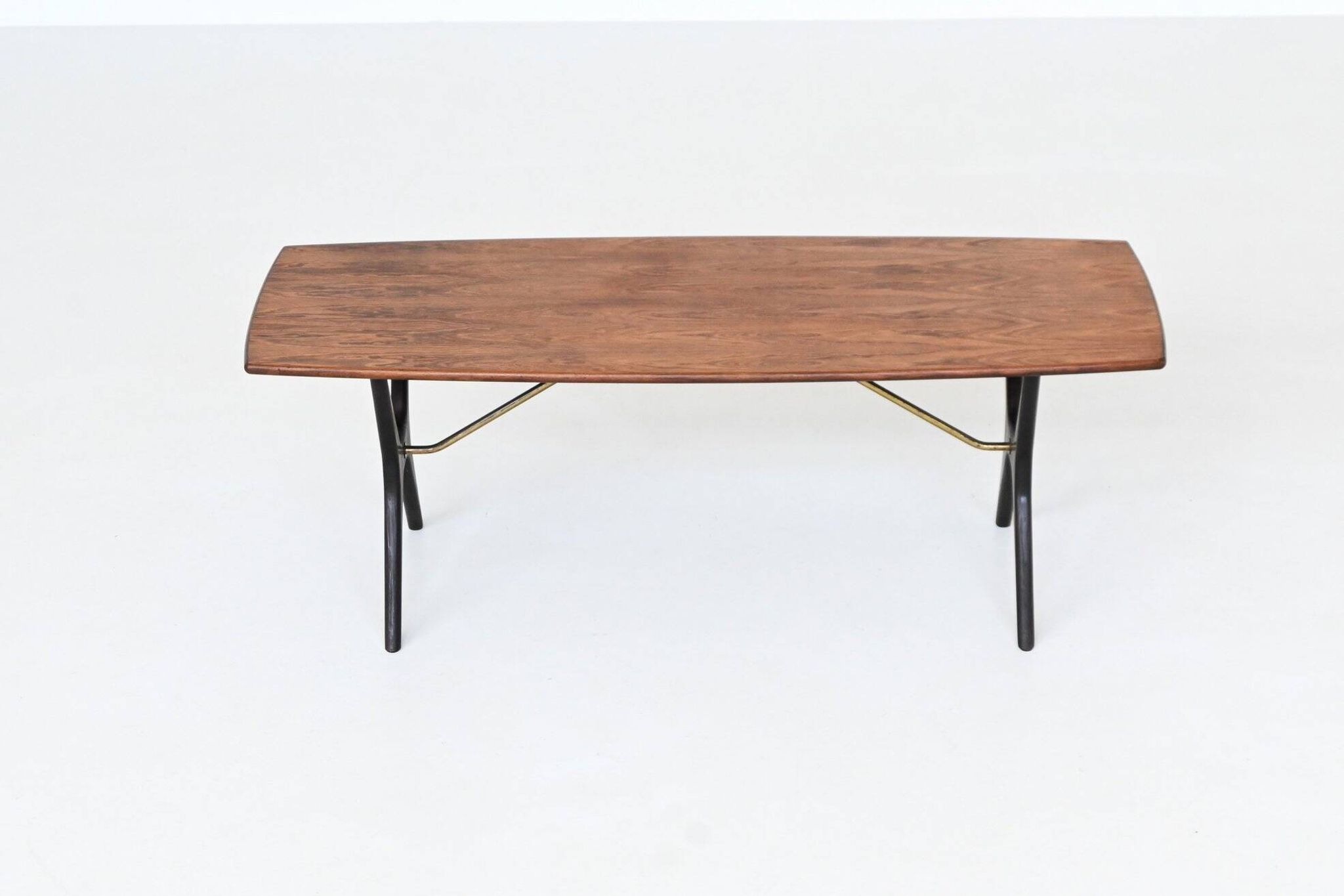 Table basse sculpturale Karl Ekselius en palissandre JOC Suède 1960