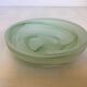 Pair of green glass paste pocket trays