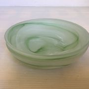 Paire de vide poches baguiers pâte de verre verte