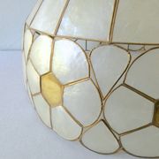 Lustre, mother-of-pearl and brass suspension from the 1970s