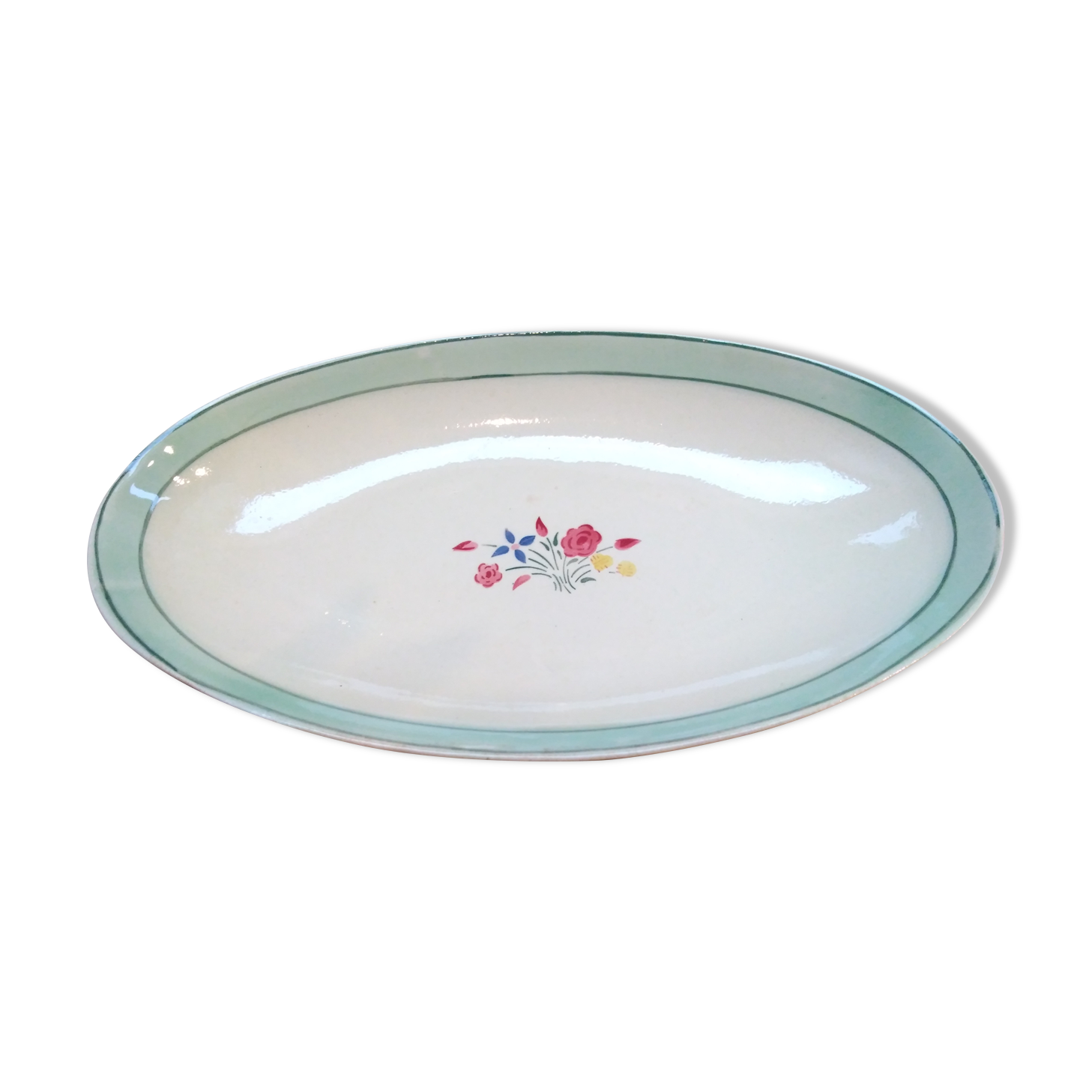 Vintage oval dish Choisy-le-Roy