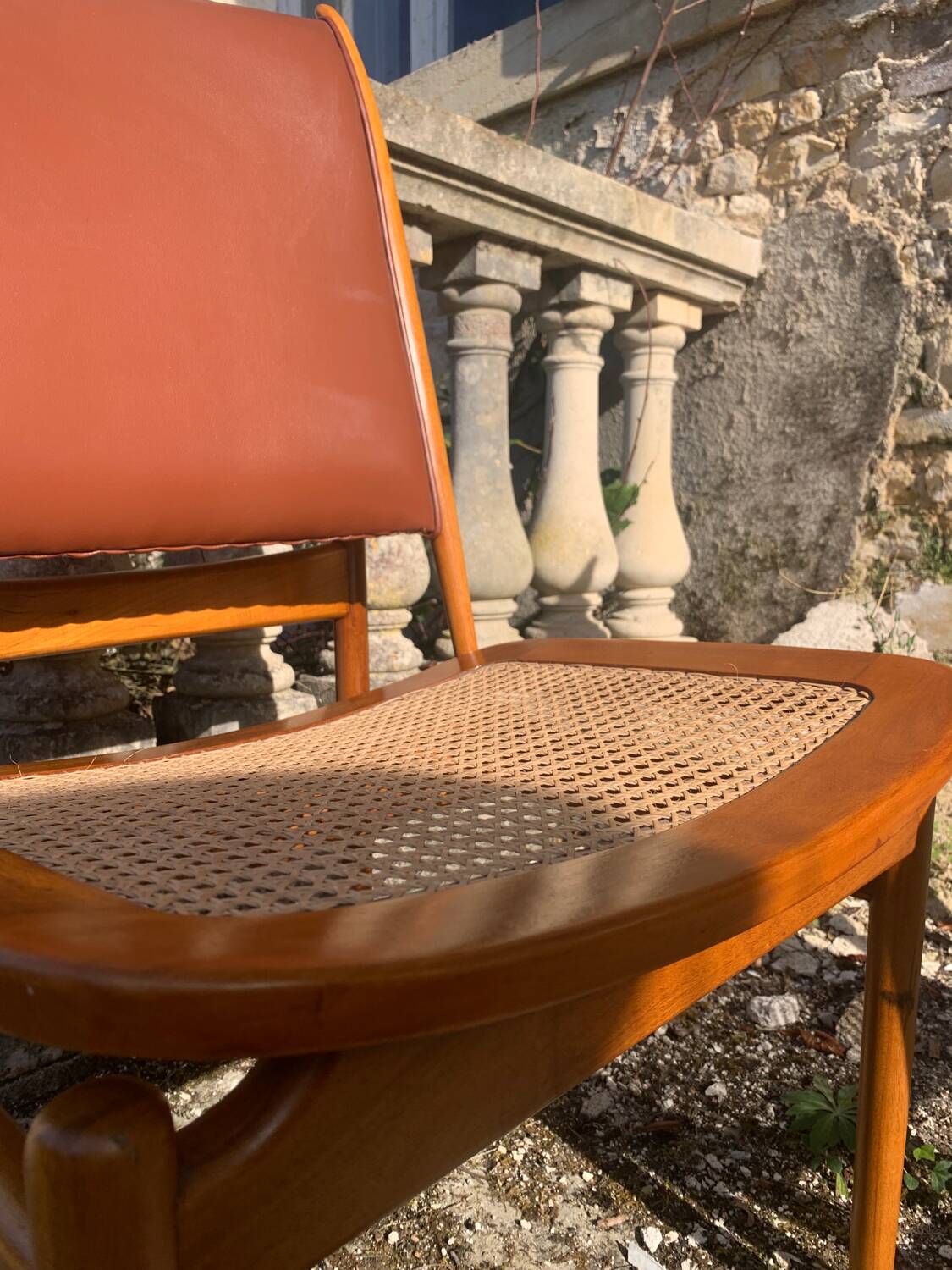 Two rare FJ49 Egyptian Finn Juhl chairs