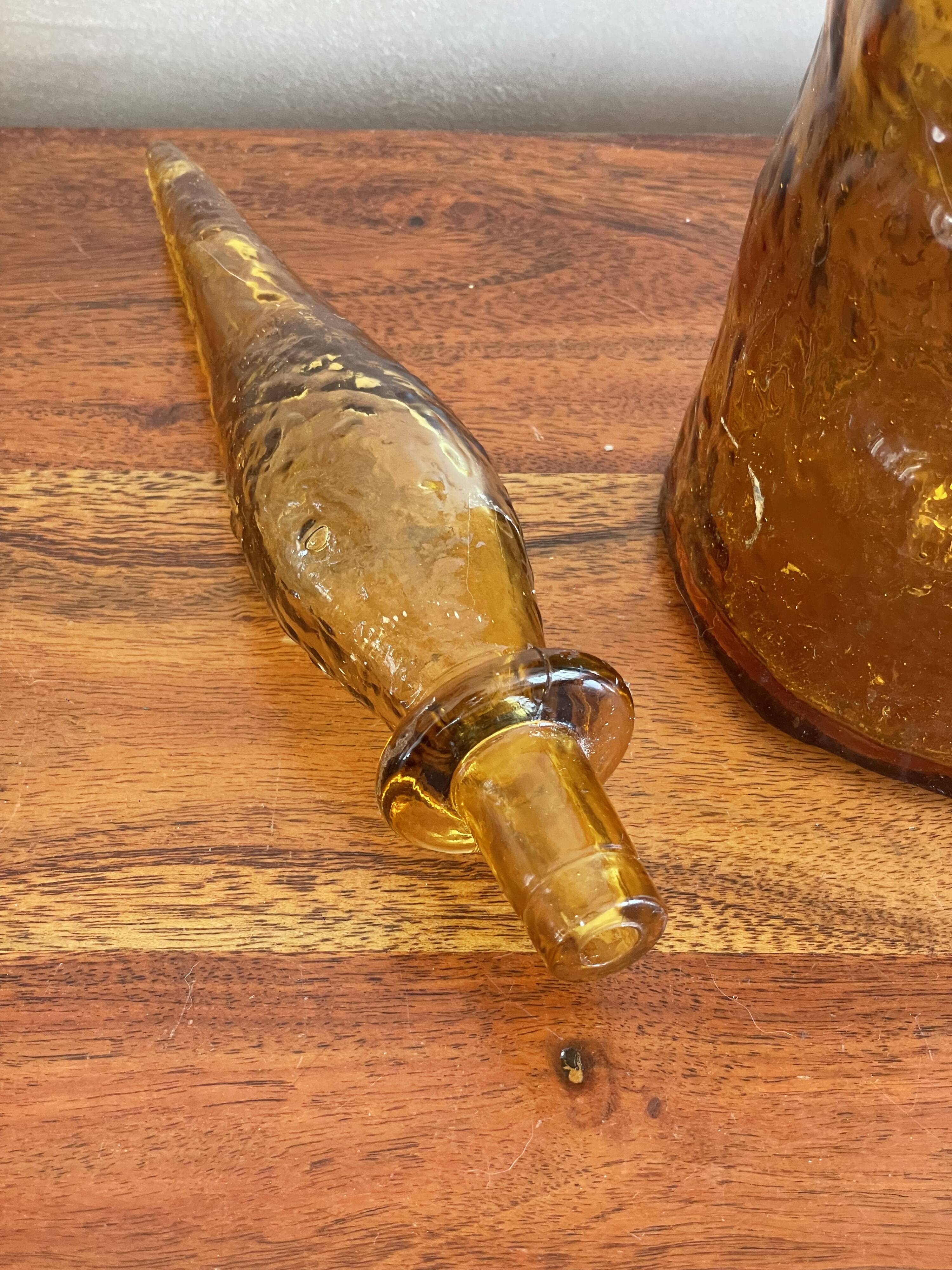 Italian glass carafe from Empoli