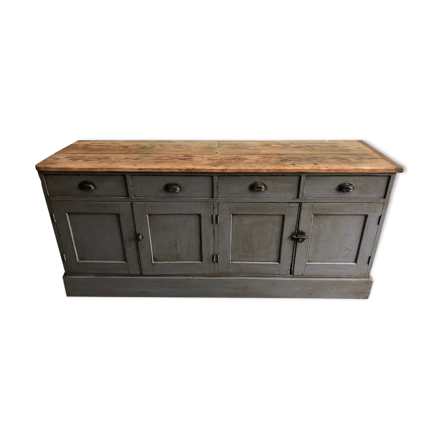 Old workshop furniture patinated