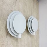 Set of 2 Lumiance round wall lamps ‘Planeta’ 1970s