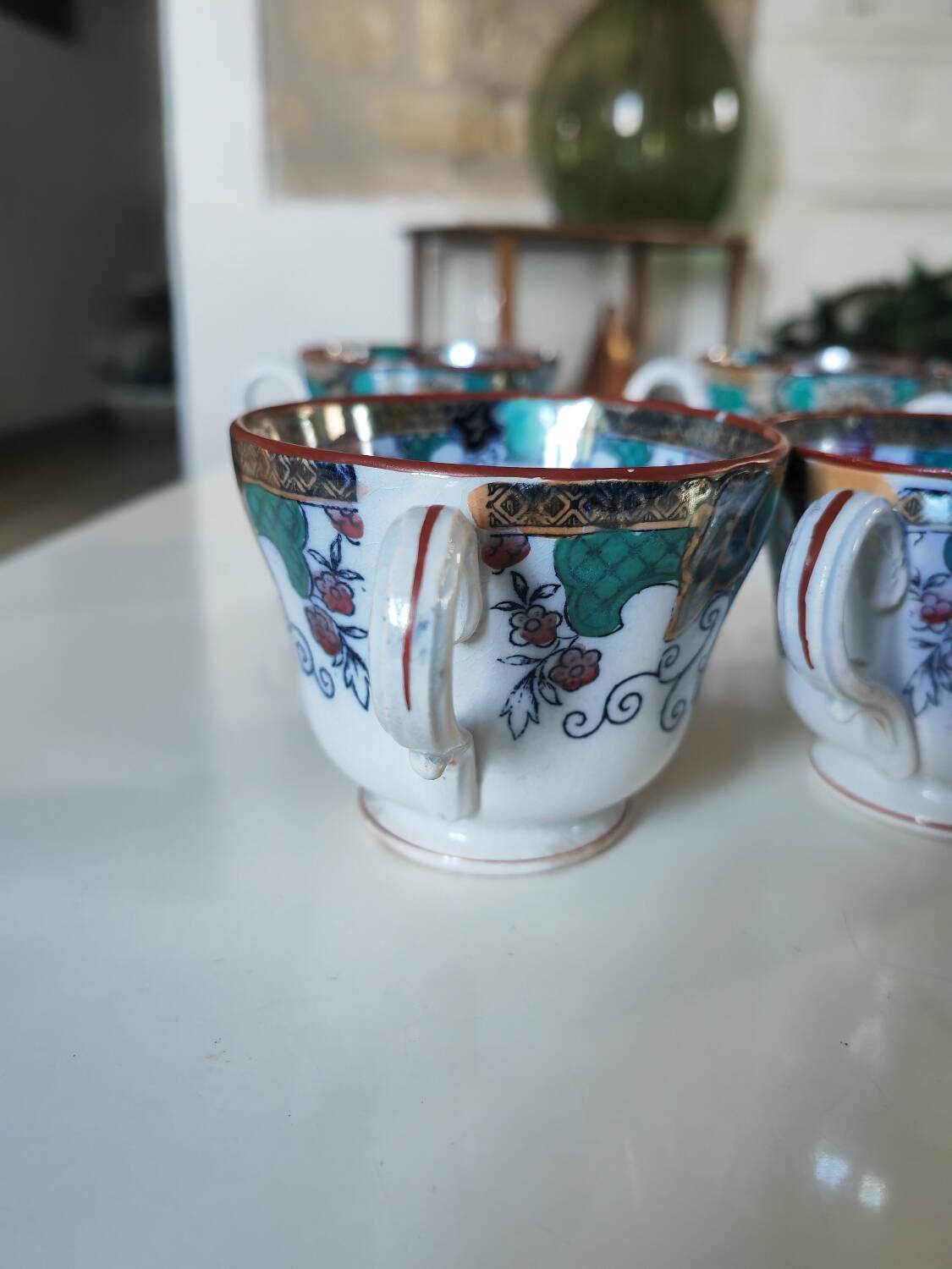 5 Canton Boch Frères cups