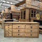 Early 20th century counter in solid oak
