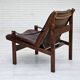1970s, Norwegian design by Torbjørn Afdal, "Hunter" chair, leather.