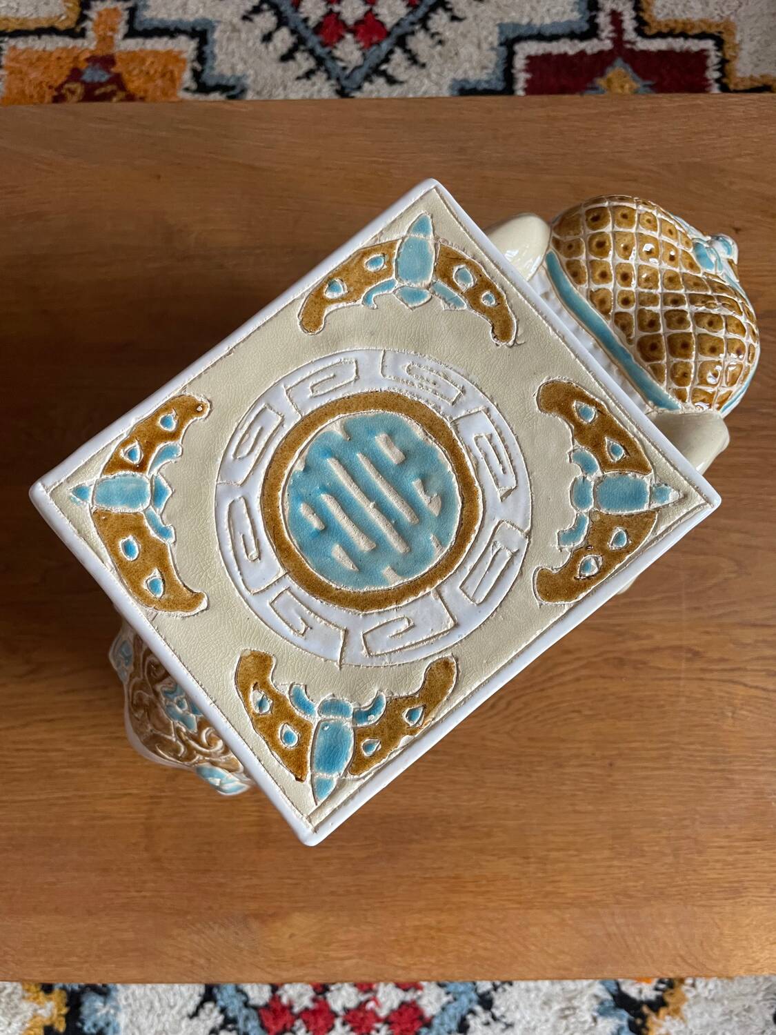 Ceramic elephant plant holder